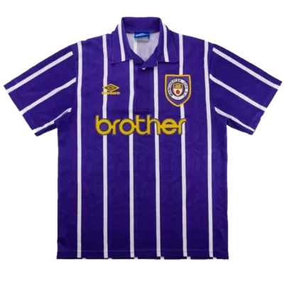 Vintage Manchester City Jersey 1993 Away Soccer Shirt - camisetasdefutbol