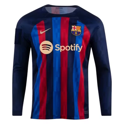 New Barcelona Jersey 2022/23 Home Soccer Long Sleeve Shirt - camisetasdefutbol