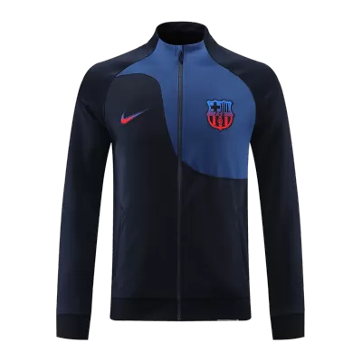 New Barcelona Training Jacket 2022/23 Black&Blue - camisetasdefutbol