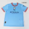 Manchester City Kids Kit 2022/23 Home (Shirt+Shorts) - camisetasdefutbol