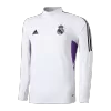 New Real Madrid 1/4 Zip Kids Tracksuit 2022/23 White - camisetasdefutbol