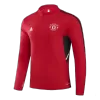 New Manchester United 1/4 Zip Tracksuit 2022/23 Red - camisetasdefutbol