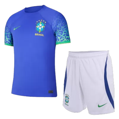 New Brazil World Cup Soccer Kit 2022 Away (Shirt+Shorts) - camisetasdefutbol