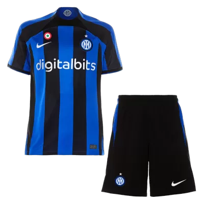 Inter Milan Kids Kit 2022/23 Home (Shirt+Shorts) - camisetasdefutbol