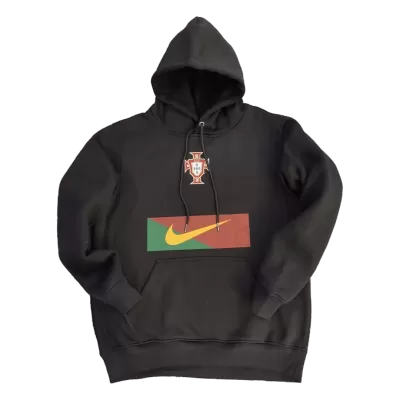 New Portugal Sweater Hoodie 2022/23 Black - camisetasdefutbol