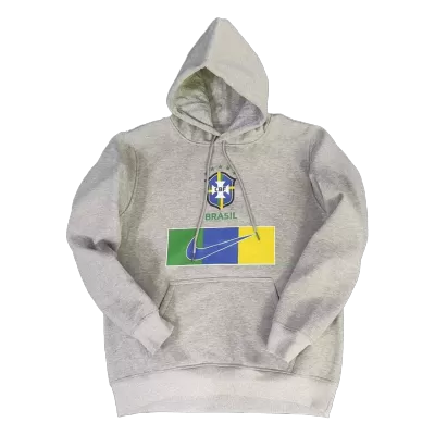 New Brazil Sweater Hoodie 2022/23 Gray - camisetasdefutbol