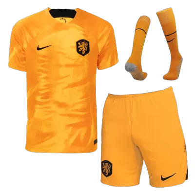 New Netherlands World Cup Soccer Kit 2022 Home (Shirt+Shorts+Socks) - camisetasdefutbol