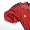 New Spain Jersey 2022 Home Soccer Shirt World Cup Authentic Version - camisetasdefutbol