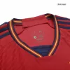 New Spain Jersey 2022 Home Soccer Shirt World Cup Authentic Version - camisetasdefutbol