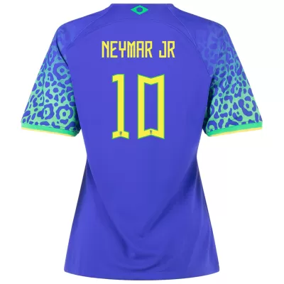 NEYMAR JR #10 New Brazil Jersey 2022 Away Soccer Shirt Women World Cup - camisetasdefutbol