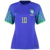 NEYMAR JR #10 New Brazil Jersey 2022 Away Soccer Shirt Women World Cup - camisetasdefutbol