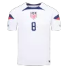 McKENNIE #8 New USA Jersey 2022 Home Soccer Shirt World Cup Authentic Version - camisetasdefutbol