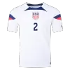 DEST #2 New USA Jersey 2022 Home Soccer Shirt World Cup Authentic Version - camisetasdefutbol