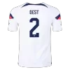 DEST #2 New USA Jersey 2022 Home Soccer Shirt World Cup Authentic Version - camisetasdefutbol