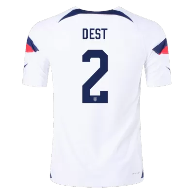 DEST #2 New USA Jersey 2022 Home Soccer Shirt World Cup Authentic Version - camisetasdefutbol