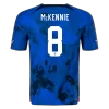 McKENNIE #8 New USA Jersey 2022 Away Soccer Shirt World Cup Authentic Version - camisetasdefutbol