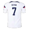 REYNA #7 New USA Jersey 2022 Home Soccer Shirt World Cup Authentic Version - camisetasdefutbol