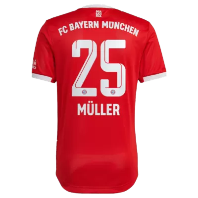 MÜLLER #25 New Bayern Munich Jersey 2022/23 Home Soccer Shirt Authentic Version - camisetasdefutbol