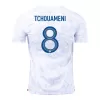 TCHOUAMENI #8 New France Jersey 2022 Away Soccer Shirt World Cup - camisetasdefutbol