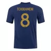 TCHOUAMENI #8 New France Jersey 2022 Home Soccer Shirt World Cup Authentic Version - camisetasdefutbol