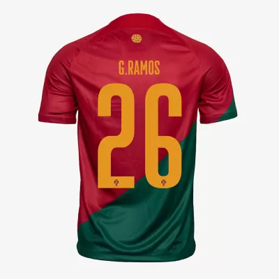 G.RAMOS #26 New Portugal Jersey 2022 Home Soccer Shirt World Cup - camisetasdefutbol