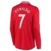 RONALDO #7 New Manchester United Jersey 2022/23 Home Soccer Long Sleeve Shirt Authentic Version - camisetasdefutbol