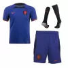 New Netherlands World Cup Soccer Kit 2022 Away (Shirt+Shorts+Socks) - camisetasdefutbol