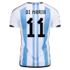 DI MARIA #11 New Argentina Three Stars Jersey 2022 Home Soccer Shirt - camisetasdefutbol