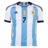 DE PAUL #7 New Argentina Three Stars Jersey 2022 Home Soccer Shirt - camisetasdefutbol