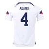 ADAMS #4 New USA Jersey 2022 Home Soccer Shirt World Cup - camisetasdefutbol