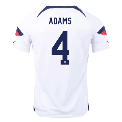 ADAMS #4 New USA Jersey 2022 Home Soccer Shirt World Cup - camisetasdefutbol