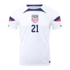 WEAH #21 New USA Jersey 2022 Home Soccer Shirt World Cup - camisetasdefutbol