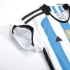 Argentina Kids Kit 2022 Home (Shirt+Shorts) - Three Stars Version - camisetasdefutbol