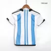 Argentina Kids Kit 2022 Home (Shirt+Shorts) - Three Stars Version - camisetasdefutbol