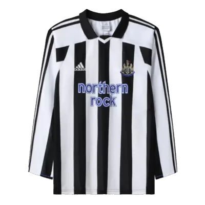 Vintage Newcastle Jersey 2003/04 Home Soccer Shirt Long Sleeve - camisetasdefutbol