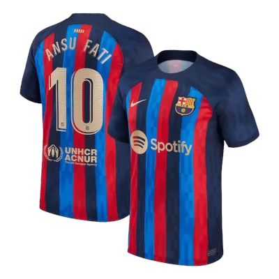 ANSU FATI #10 New Barcelona Jersey 2022/23 Home Soccer Shirt - camisetasdefutbol