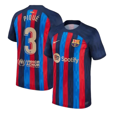 PIQUÉ #3 New Barcelona Jersey 2022/23 Home Soccer Shirt - camisetasdefutbol