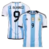 J. ALVAREZ #9 New Argentina Three Stars Jersey 2022 Home Soccer Shirt - camisetasdefutbol