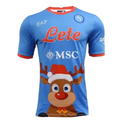 New EA7 Napoli Christmas Jersey 2022/23 Soccer Shirt - camisetasdefutbol