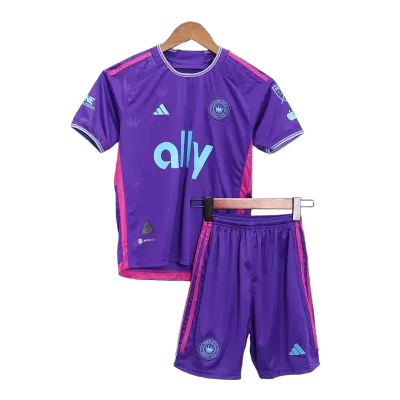 Charlotte FC Kids Kit 2023 Away (Shirt+Shorts) - camisetasdefutbol