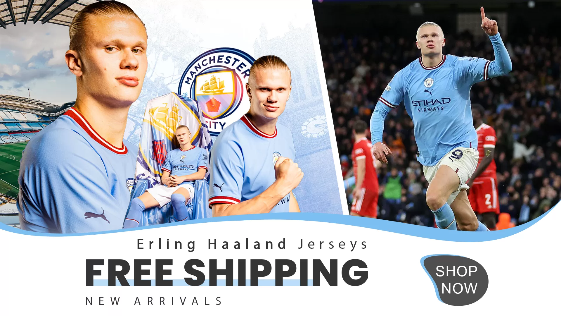 ERLING HAALAND BANNER - camisetasdefutbol