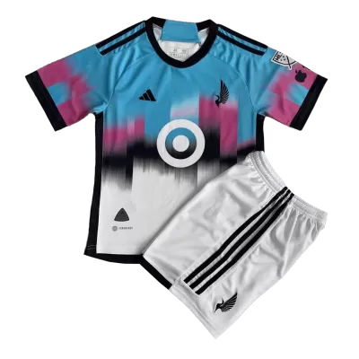 Minnesota United FC Kids Kit 2023 Away (Shirt+Shorts) - camisetasdefutbol