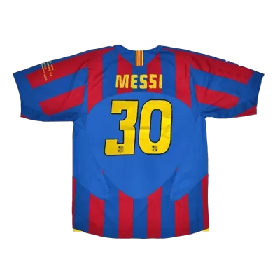 MESSI #30 Vintage Barcelona Jersey 2005/06 Home Soccer Shirt - UCL Final - camisetasdefutbol