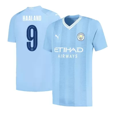 HAALAND #9 New Manchester City Jersey 2023/24 Home Soccer Shirt - UCL - camisetasdefutbol