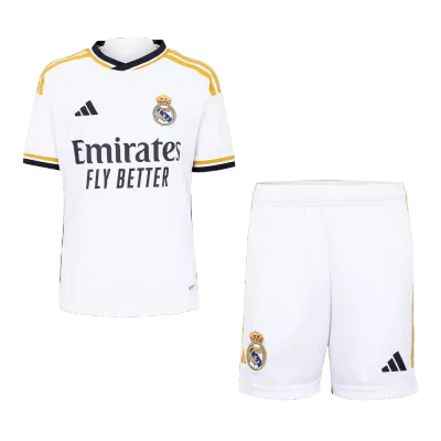 Real Madrid Kids Kit 2023/24 Home (Shirt+Shorts) - camisetasdefutbol