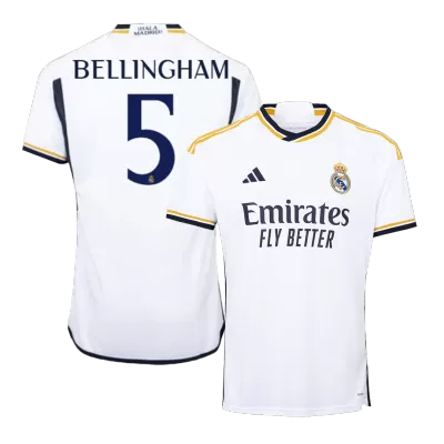 BELLINGHAM #5 New Real Madrid Jersey 2023/24 Home Soccer Shirt - camisetasdefutbol