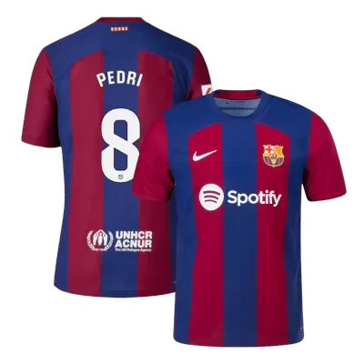 PEDRI #8 New Barcelona Jersey 2023/24 Home Soccer Shirt Authentic Version - camisetasdefutbol