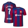 O.DEMBÉLÉ #7 New Barcelona Jersey 2023/24 Home Soccer Shirt Authentic Version - camisetasdefutbol