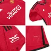 Manchester United Kids Kit 2023/24 Home (Jersey+Shorts) - camisetasdefutbol