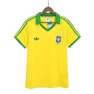 Vintage Brazil Jersey 1977 Home Soccer Shirt - camisetasdefutbol